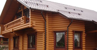 Строительство дома из оцилиндрованного бревна в Дубне - от 132288 рублей